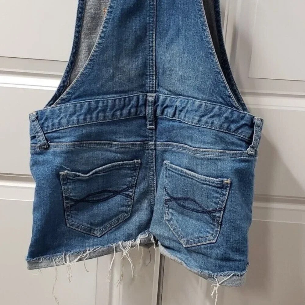 Abercrombie Kids Denim Overall Shorts Girls Size: XL
